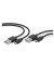 USB-Kabel Stream SL-450104-BK, 2x 3m, USB 2.0 A auf Micro-USB, schwarz