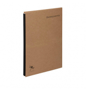 Unterschriftenmappe Pur 44014-11, A4 10 F&auml;cher Hartpappe braun + schwarz