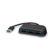 USB-Hub SNAPPY EVO 4-fach schwarz