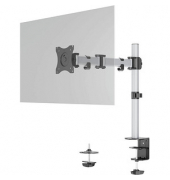 Monitor-Halterung SELECT 509423 silber für 1 Monitor, Tischklemme, Tischbohrung