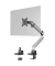 Monitor-Halterung SELECT PLUS 509623 silber für 1 Monitor, Tischklemme, Tischbohrung