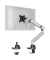 Monitor-Halterung SELECT PLUS 509623 silber für 1 Monitor, Tischklemme, Tischbohrung