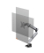 Monitor-Halterung SELECT PLUS 509623 silber für 1 Monitor, Tischklemme, Tischbohrung