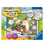 Malen-nach-Zahlen Kleines Reh mehrfarbig
