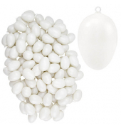 Plastik-Figuren weiß Eier Ø 4,0 cm