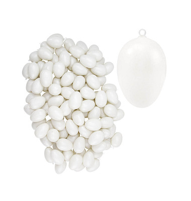 Plastik-Figuren weiß Eier Ø 4,0 cm