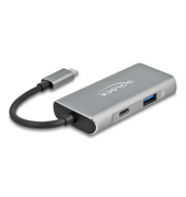 USB-Hub 4-fach silber