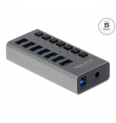 USB-Hub 7-fach grau