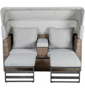 Loungesofa Capri grau