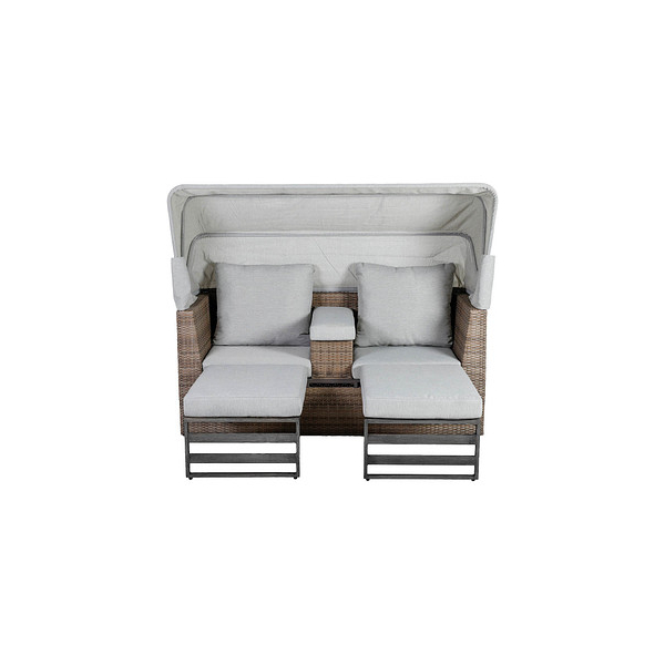 4005437294684 - Loungesofa Capri grau Kunststoff Metall 5-teilig 4005437294684 - Loungesofa Capri grau Kunststoff Metall 5-teilig