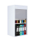 Aktos L Rollladenschrank weiß 1 Fachboden 50,0 x 40,0 x 93,0 cm