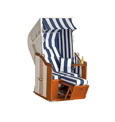 Strandkorb Sunny Smart Rustikal 250 Plus weiß Strandkorb Sunny Smart Rustikal 250 Plus weiß
