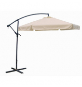 Sonnenschirm sechseckig, creme neigbar Ø 300,0 cm