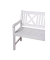 Gartenbank Malmö 985068 weiß Holz 154,0 cm