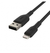 USB-Kabel BoostCharge CAA002bt1MBK, 1m, USB-A auf Lightning, schwarz