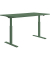 Sitz-Steh-Schreibtisch E-Table, elektrisch höhenverstellbar, 70-120cm (H), 160x80cm (BxT), rechteckig, mintgrün / mintgrün