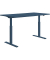 Sitz-Steh-Schreibtisch E-Table, elektrisch höhenverstellbar, 70-120cm (H), 160x80cm (BxT), rechteckig, petrolblau / petrolblau