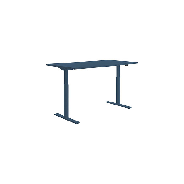 4014296927541 - E-Table elektrisch höhenverstellbarer Schreibtisch petrolblau rechteckig T-Fuß-Gestell blau 1600 x 800 cm 4014296927541 Topst 4014296927541 - E-Table elektrisch höhenverstellbarer Schreibtisch petrolblau rechteckig T-Fuß-Gestell blau 1600 x 800 cm 4014296927541 Topst