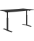 Sitz-Steh-Schreibtisch E-Table, elektrisch höhenverstellbar, 70-120cm (H), 160x80cm (BxT), rechteckig, schwarz / schwarz