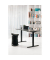 Sitz-Steh-Schreibtisch E-Table, elektrisch höhenverstellbar, 70-120cm (H), 160x80cm (BxT), rechteckig, schwarz / schwarz