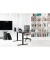 Sitz-Steh-Schreibtisch E-Table, elektrisch höhenverstellbar, 70-120cm (H), 160x80cm (BxT), rechteckig, schwarz / schwarz