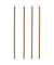 100 PAPSTAR Strohhalme pure braun