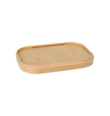 25 PAPSTAR Deckel für Feinkostbecher pure 17,3 x 12,3 cm
