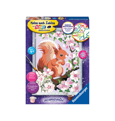 Ravensburger Malen-nach-Zahlen Neugieriges Eichhörnchen mehrfarbig Ravensburger Malen-nach-Zahlen Neugieriges Eichhörnchen mehrfarbig