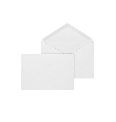 Versandtaschen 45617, B6, ohne Fenster, nassklebend, 90g, weiß