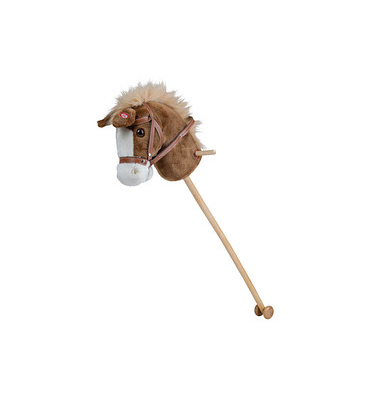 Steckenpferd braun, weiß Steckenpferd braun, weiß