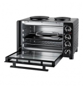 68885 Minibackofen mit Kochplatten schwarz