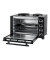 68885 Minibackofen mit Kochplatten schwarz
