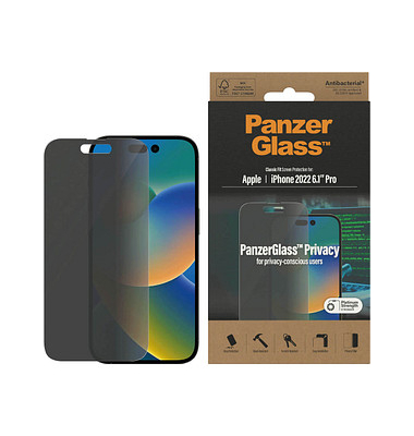 PanzerGlass™ Display-Blickschutzglas für Apple iPhone 14 Pro