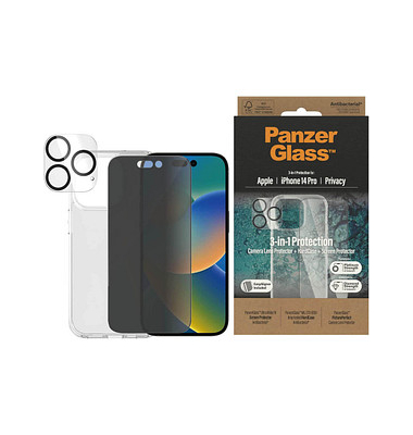 PanzerGlass™ Handy-Cover für Apple iPhone 14 Pro transparent, schwarz