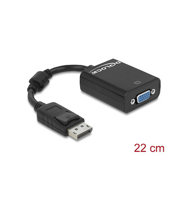 DeLOCK DisplayPortVGA Adapter 0,12 m schwarz