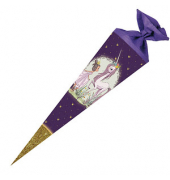 Nestler Tradition in Emotion Schultüte Prinzessin & Einhorn lila