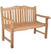 Garden Pleasure Gartenbank Romang 940262 braun Holz 120,0 cm