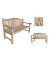 Garden Pleasure Gartenbank Romang 940263 braun Holz 150,0 cm