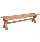 Garden Pleasure Gartenbank Kisar 940282 braun Holz 200,0 cm