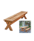 Garden Pleasure Gartenbank Kisar 940282 braun Holz 200,0 cm