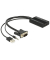 DeLOCK HDMI, VGA Adapter 0,25 m schwarz