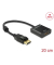 DeLOCK DisplayPortHDMI Adapter 0,20 m schwarz