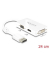 DeLOCK DisplayPortDVI-D, HDMI, VGA Adapter 0,16 m weiß