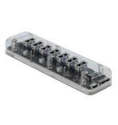 USB-Hub 7-fach grau