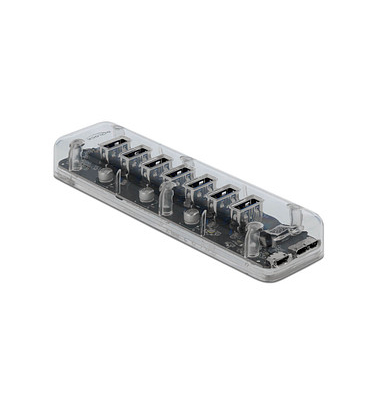 USB-Hub 7-fach grau