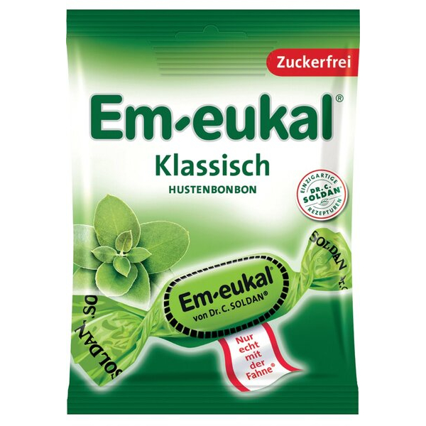 20 Stück Soldan Holding Em-eukal Hustenbonbon Salbei 75 g, ohne Zucker 4009077024601 Soldan Holding
