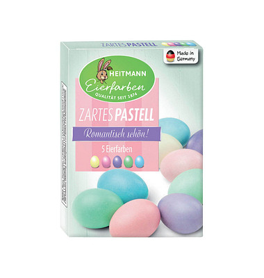 HEITMANN Eierfarben Pastell Zauber Eierfarben farbsortiert