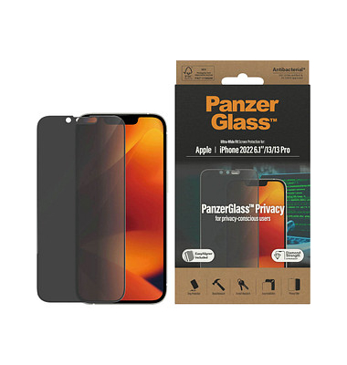 PanzerGlass™ Display-Blickschutzfolie für Apple iPhone 13, iPhone 13 Pro, iPhone 14