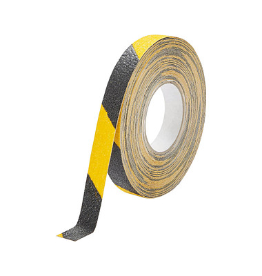 DURABLE Markierungsband DURALINE GRIP+ gelb, schwarz 25,0 mm x 15,0 m