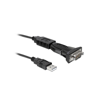 DeLOCK USB 2.0 ARS232 Adapter 0,8 m schwarz
